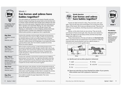 Daily Science Reproducible Activities Workbook&nbsp;- Gr.&nbsp;6