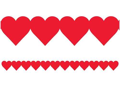 red heart border clip art