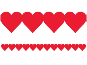 Red Heart Border