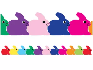 Colorful Bunny Border