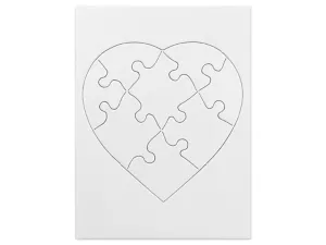Design-Your-Own Heart Puzzles&nbsp;- Set&nbsp;of&nbsp;24