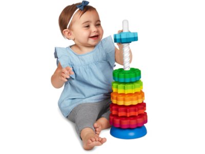 SpinAgain Stacking Toy at Lakeshore Learning