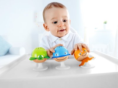Stay-Put Ocean Friend Rattles&nbsp;- Set&nbsp;of&nbsp;3