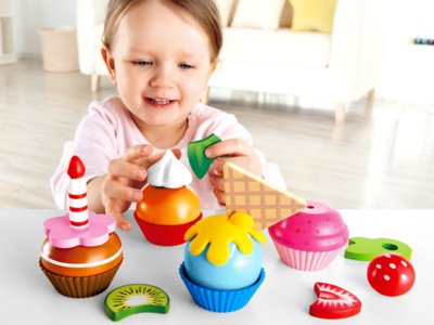 Create-A-Cupcake Wooden Playset at Lakeshore Learning