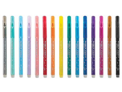 Rainbow Sparkle Glitter Markers&nbsp;- Set&nbsp;of&nbsp;15