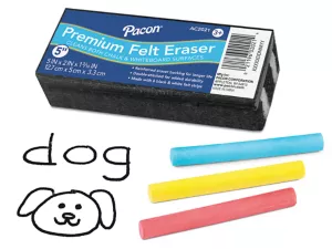 Premium Felt Chalk and Whiteboard Eraser