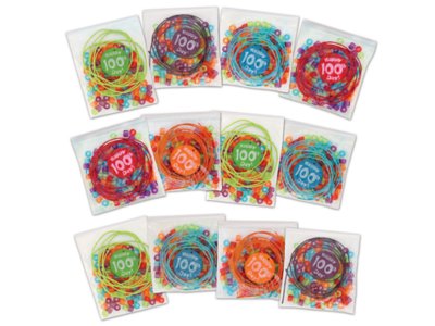 100th Day of School Bead Kits&nbsp;- Set&nbsp;of&nbsp;12