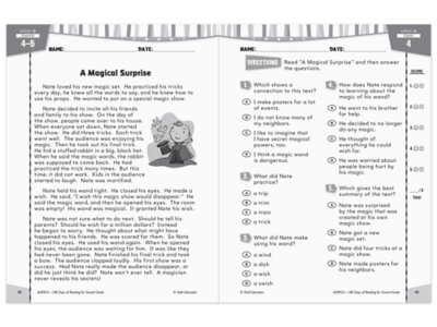 180 Days of Reading Workbook - Gr. 2 at Lakeshore Learning