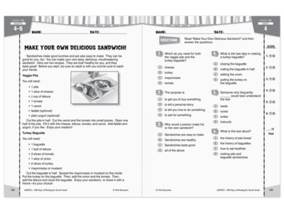 180 Days of Reading Workbook&nbsp;- Gr.&nbsp;4