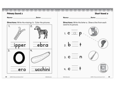 Phonics for Pre-Kindergarten Workbook