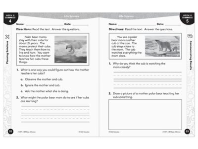 180 Days of Science Workbook&nbsp;- Gr.&nbsp;1
