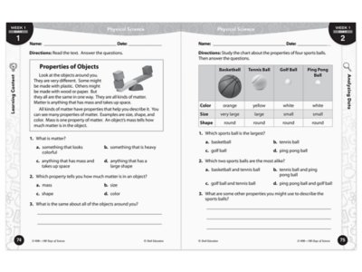 180 Days of Science Workbook - Gr. 2 at Lakeshore Learning