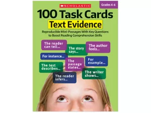 Text Evidence 100 Task Cards Workbook