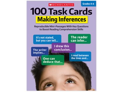 Making Inferences 100 Task Cards Workbook at Lakeshore Learning