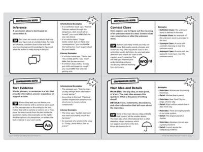 Making Inferences 100 Task Cards Workbook at Lakeshore Learning