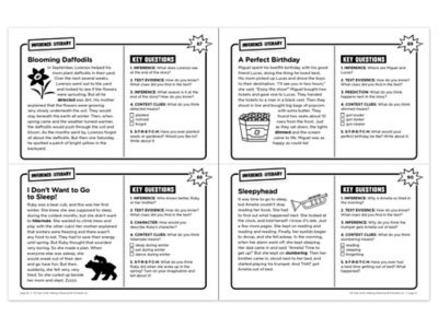 Making Inferences 100 Task Cards Workbook