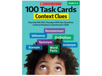 Context Clues 100 Task Cards Workbook at Lakeshore Learning