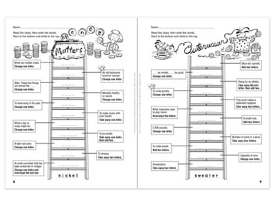 Daily Word Ladders Workbook&nbsp;- Gr.&nbsp;<span style="white-space: nowrap;">4-6</span>