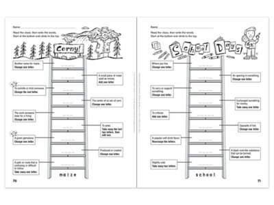 Daily Word Ladders Workbook&nbsp;- Gr.&nbsp;<span style="white-space: nowrap;">4-6</span>