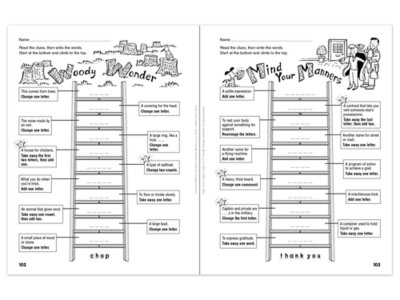 Daily Word Ladders Workbook&nbsp;- Gr.&nbsp;<span style="white-space: nowrap;">4-6</span>