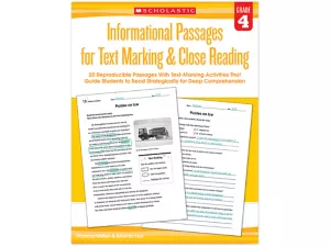 Text Marking&nbsp;& Close Reading Workbook&nbsp;- Gr.&nbsp;4
