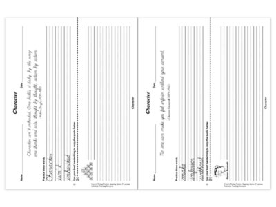 Cursive Writing Practice with Inspiring Quotes Workbook