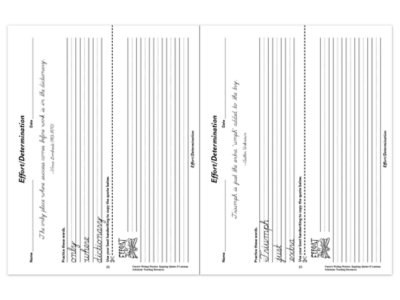 Cursive Writing Practice with Inspiring Quotes Workbook