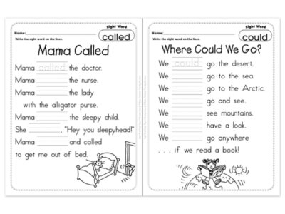 Sight-Word Poetry Workbook