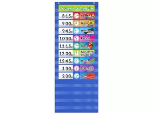 Write&nbsp;& Wipe Daily Schedule Pocket Chart