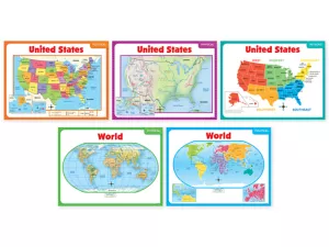 Teaching Maps Bulletin Board Set