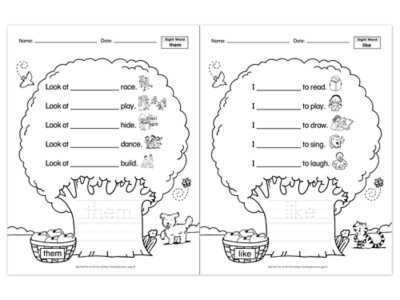 Sight-Word Trees Workbook
