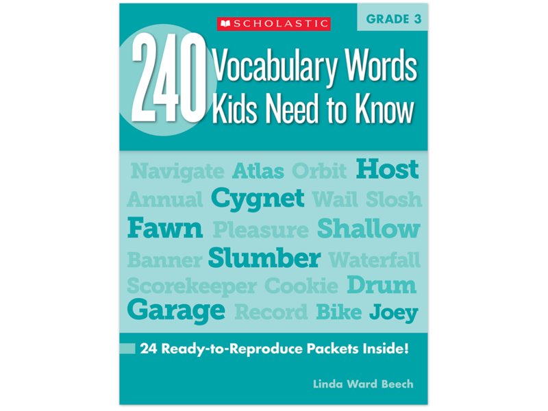 240 Words Kids Need to Know Workbook - Gr. 3 at Lakeshore Learning