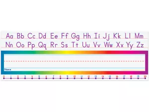 Alphabet Rainbow Reference Nameplates&nbsp;- <span style="white-space: nowrap;">Pre K-K</span>