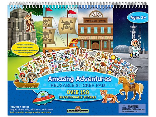 Amazing Adventures Reusable Sticker Pad at Lakeshore Learning