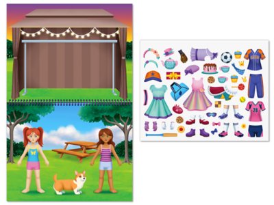 Fashion Friends Dress-Up Reusable Sticker Pad