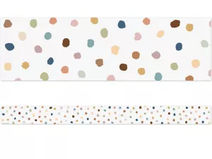 Everyone Is Welcome Painted Dot Border