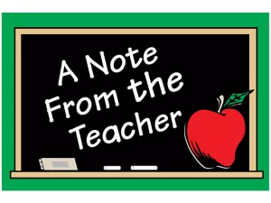 Teacher’s Note Postcards