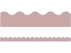 Everyone Is Welcome Light Mauve Scalloped Border