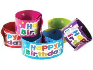 Birthday Slap Bracelets