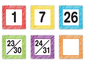 Scribble Calendar Mini Accents