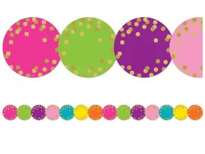 Confetti Circle Border