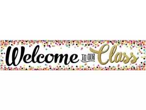 Confetti Welcome Banner