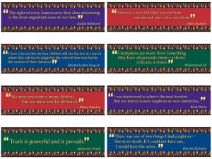 Famous African American Quotes Bulletin Board Set