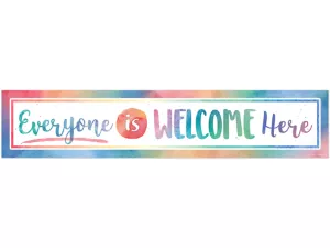 Watercolor Everyone Is Welcome Banner