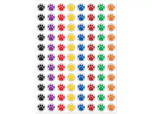 Paw Print Mini Stickers