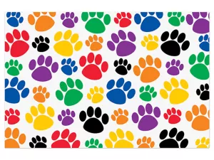 Colorful Paw Prints Postcards