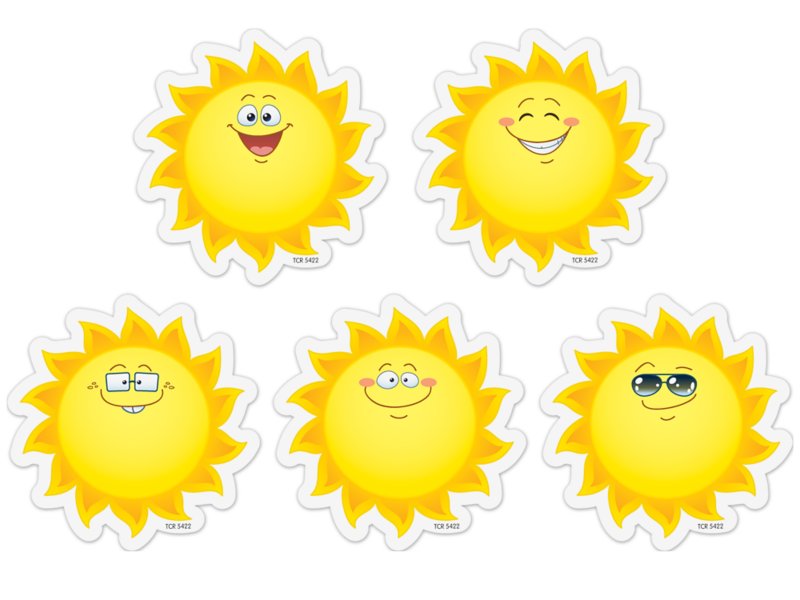 Teacher Created Resources Happy Suns Mini Stickers 5473 