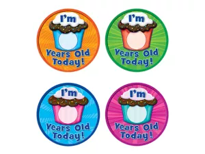 Cupcake Birthday Badges&nbsp;- Variety Pack