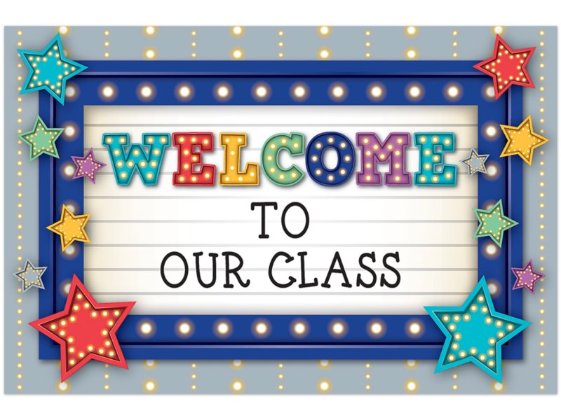 Marquee Welcome Postcards at Lakeshore Learning