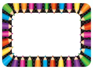 Colored Pencil Name Tags